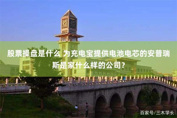 股票操盘是什么 为充电宝提供电池电芯的安普瑞斯是家什么样的公司？